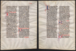 Missal Missale Manuscript Manuscrit Handschrift - (Blatt / Leaf CXIII) - Théâtre & Scripts