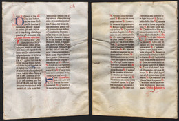Missal Missale Manuscript Manuscrit Handschrift - (Blatt / Leaf CLI) - Théâtre & Scripts