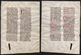 Missal Missale Manuscript Manuscrit Handschrift - (Blatt / Leaf CXXXVIII) - Theater & Scripts