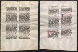 Missal Missale Manuscript Manuscrit Handschrift - (Blatt / Leaf CVIII) - Theater & Scripts