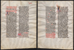 Missal Missale Manuscript Manuscrit Handschrift - (Blatt / Leaf LXXXXIIII) - Theater & Scripts