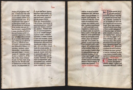 Missal Missale Manuscript Manuscrit Handschrift - (Blatt / Leaf LXXXI) - Teatro & Sceneggiatura