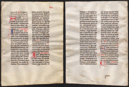 Missal Missale Manuscript Manuscrit Handschrift - (Blatt / Leaf LXXII) - Théâtre & Scripts