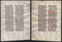 Missal Missale Manuscript Manuscrit Handschrift - (Blatt / Leaf LXXI) - Théâtre & Scripts