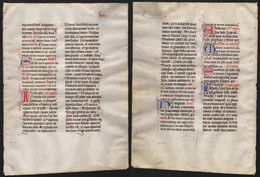 Missal Missale Manuscript Manuscrit Handschrift - (Blatt / Leaf LXIX) - Théâtre & Scripts