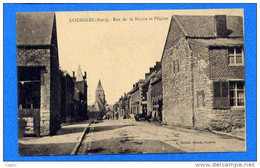 COULSORE (NORD) - RUE DE LA MAIRIE ET L'EGLISE NEUVE - Other Municipalities