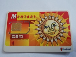 INDONESIA  GSM PREPAID/ CHIP CARD MENTARI  WITH BARCODE  INDOSAT  MINT CARD    **6739 ** - Indonesië