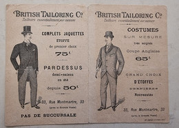 Calendrier 1895. British Tailoring.Tailleurs Essentiellement Sur Mesure - Kleinformat : ...-1900