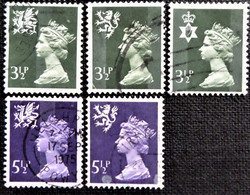 Timbres De Grande Bretagne Y&T N°  711_712_713a_714_716a - Ohne Zuordnung