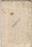 ECAUSSINNES, St Remy - 1651 - Manuscrit  (P260) - Manuscrits