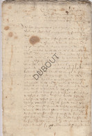 ECAUSSINNES, St Remy - 1651 - Manuscrit  (P260) - Manuscripts