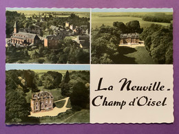 76   CPSM  LA NEUVILLE-CHAMP D’OISEL  Multivues Avec Château, Eglise         Bon état - Other Municipalities