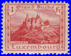 Luxembourg 1921. ~  YT 132* - Château De Vianden - Unused Stamps