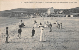 ¤¤   -   SAINT-MICHEL-en-GREVE    -  Jeu De Croquet Sur La Plage    -   ¤¤ - Saint-Michel-en-Grève