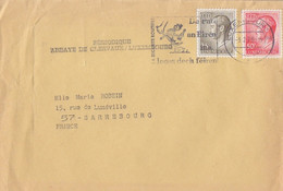 Lettre Obl. Flamme Sécurité Routière Luxembourg Le 3/2/70 Sur 660, 661 (G Duc Jean), Périodique Abbaye Clervaux - Maschinenstempel (EMA)