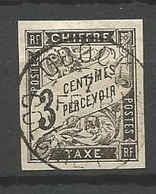 COLONIE GENERAL TAX N° 3 CACHET OBOCK - Usados