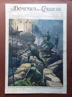 Copertina Domenica Corriere Nr. 29 Del 1915 WW1 Sorprese Nostri Contro Austriaci - Guerra 1914-18