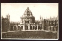 CPSM Royaume Uni OXFORD All Souls College Quadrangle And Radcliffe Library - Oxford