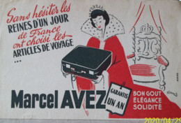 Buvard – Marcel AVEZ – Reines D’un Jour, Valise, Voyage, Cuir - Textile & Vestimentaire