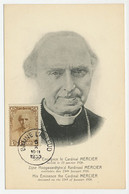 Maximum Card Belgium 1933 Cardinal Mercier - Archbishop - Unclassified