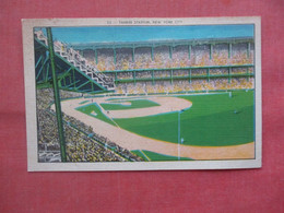 Baseball  Stadium--  Yankee Stadium. New York City. Paper Residue On Back     Ref  5381 - Baseball