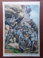 Retrocopertina Domenica Corriere Nr. 31 Del 1915 WW1 Cattura Monte Nero Austria - Oorlog 1914-18