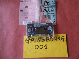 SERGE GAINSBOURG K7 AUDIO VOIR PHOTO...ET REGARDEZ LES AUTRES (PLUSIEURS) (GAINSBOURG 001) - Cassettes Audio