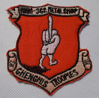 Ecusson/patch - Vietnam US - Helicopter Attack 362 - Ghenghis Troopies Metal - Ecussons Tissu