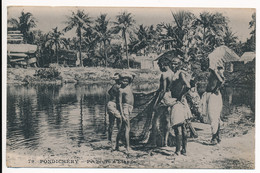 CPA INDE PONDICHERY Pêcheurs D'Etangs - India