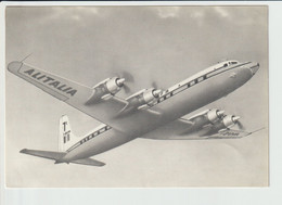 Vintage Rppc Alitalia Douglas Dc-7 Aircraft - 1919-1938: Entre Guerres