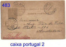 PONTA DELGADA TO AMSTERDAM 1898: INTEIRO POSTAL 20 REIS - Ponta Delgada