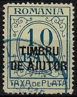 1915 Ajutur Issue  Mi 2Y / Sc RA6 /  YT 239 / SG TD644 Used / Gestempelt / Oblitéré [lie] - Fiscaux