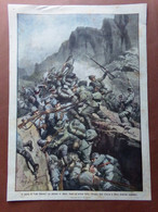 Retrocopertina Domenica Corriere Nr. 24 Del 1915 WW1 Valle Inferno Alpini Lotta - War 1914-18