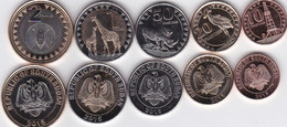Sudan South - Set 5 Coins 10 20 50 Piastres 1 + 2 Pounds 2015 UNC Lemberg-Zp - South Sudan