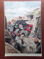 Retrocopertina Domenica Corriere Nr. 13 Del 1915 WW1 Maunoury De Villaret Feriti - Guerra 1914-18