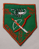 Ecusson/patch US Vietnam - R.E. Tham Sat - RT Ndiana CCN - Ecussons Tissu