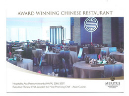 AWARD-WINNING CHINESE RESTAURANT.- MERITUS / MANDARIN.- SINGAPORE .-  ( SINGAPORE ) - Restaurants