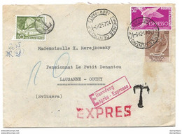 104 - 74 - Enveloppe Envoyée D'Italie En Suisse - Timbre Suisse Avec Cachet "T" Taxe 1972 - Postage Due