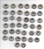 Lot De 38 Boutons En Aluminium (21-904) - Boutons