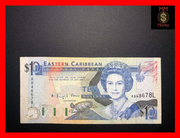 East - Eastern Caribbean   10 $  1993   P.  27   *L*    "ST. LUCIA"    VF \ XF - Caraibi Orientale