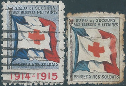 France 1915,Secours Aux Blessés Croix Rouge,Relief To The Wounded Red Cross,Used - Rode Kruis