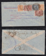 Brazil Brasil 1934 Zeppelin Cover PARNAHIBA DE NORTE PIAUHI To HAMBURG Germany - Airmail (Private Companies)