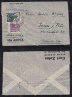 Brazil Brasil 1934 Zeppelin Cover RIO To JENA Germany - Airmail (Private Companies)