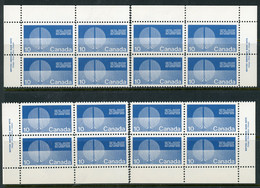 Canada MNH PB's United Nations - Números De Planchas & Inscripciones