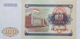 Banknotes UNC - SC Billete Banco TAYIKISTÁN - 100 Rubles, 1994 Sin Cursar - Tagikistan