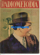 177117 ARGENTINA REVISTA RADIOMELODIA CARLOS GARDEL TANGOS Y CANCIONES AÑO II Nº 5 NO POSTAL POSTCARD - Sonstige & Ohne Zuordnung