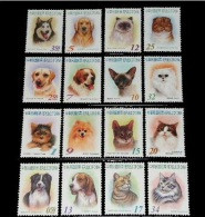 Taiwan 2005-2006 Complete Set Of 16v Pet Series Stamps Dog Cat Fauna Post I-IV - Collections, Lots & Séries