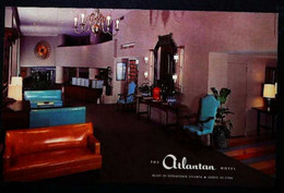 ► ATLANTAN HOTEL  - Atlanta  Ultra-smart Lobby  1960s 2/2 - Atlanta