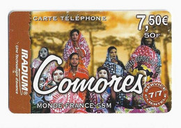 COMORES CARTE Prépayée IRADIUM 7,5€ Date Exp 31/12/2003 - Comores