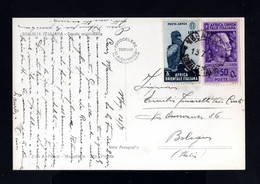 S3269-AFRICA ORIENTALE ITALIANA-POSTCARD MOGADISCIO To BOLOGNA (italy)1939.WWII.ITALIAN COLONIES.carte Postale.POSTKARTE - Eastern Africa